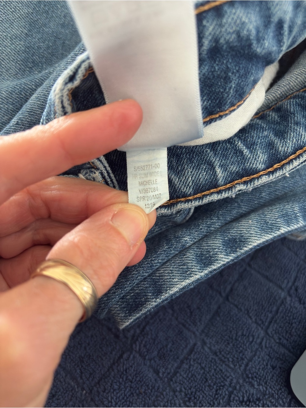 Old Navy High-Waisted Slim Wide-Leg Jeans Womens 8 552771 Cropped 25" Inseam - Picture 13 of 13